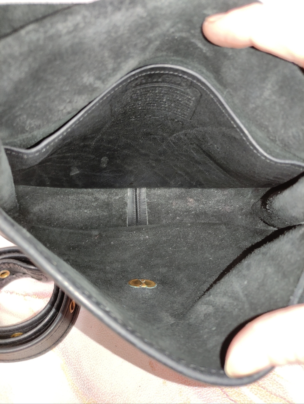 Vintage Coach 9235 Crescent Bag Black - Picture 8 of 9
